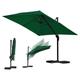 Jopassy - Ombrellone offset da giardino, Ombrellone a ombrello - Alu - girevole a 360° - 3 x 3 m