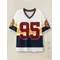 Men‘s Summer Printed Number 95 Round Neck Rugby T-shirt Unisex Leisure Stylish Outdoor Street Sport