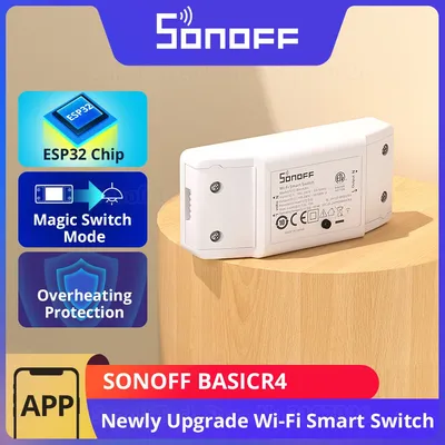 SONOFF BASIC R4 Wi-Fi ESP32 Chip Smart Switch Smart Scene Magic Switch Mode eWeLink Remote Control