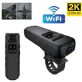 Mini telecamera HD 2K Visione notturna a infrarossi WiFi DVR per auto moto con obiettivo ruotabile 180 Mini videocamera a infrarossi per corpo della polizia