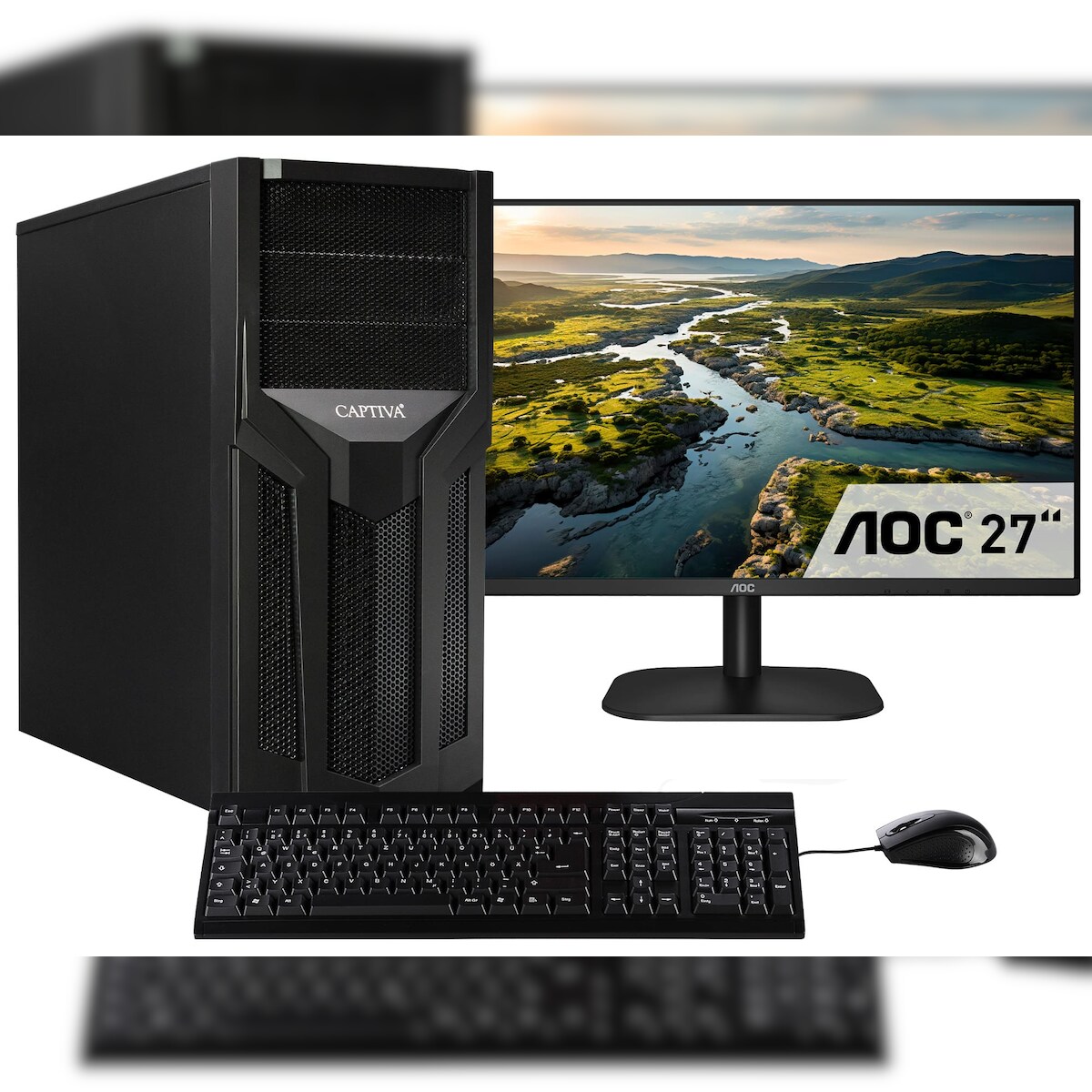 Captiva PC Workstation I75-773 TFT Bundle (i7-12700K/SSD 1TB/32GB/WLAN/Windows 11 Pro 64-bit) Image