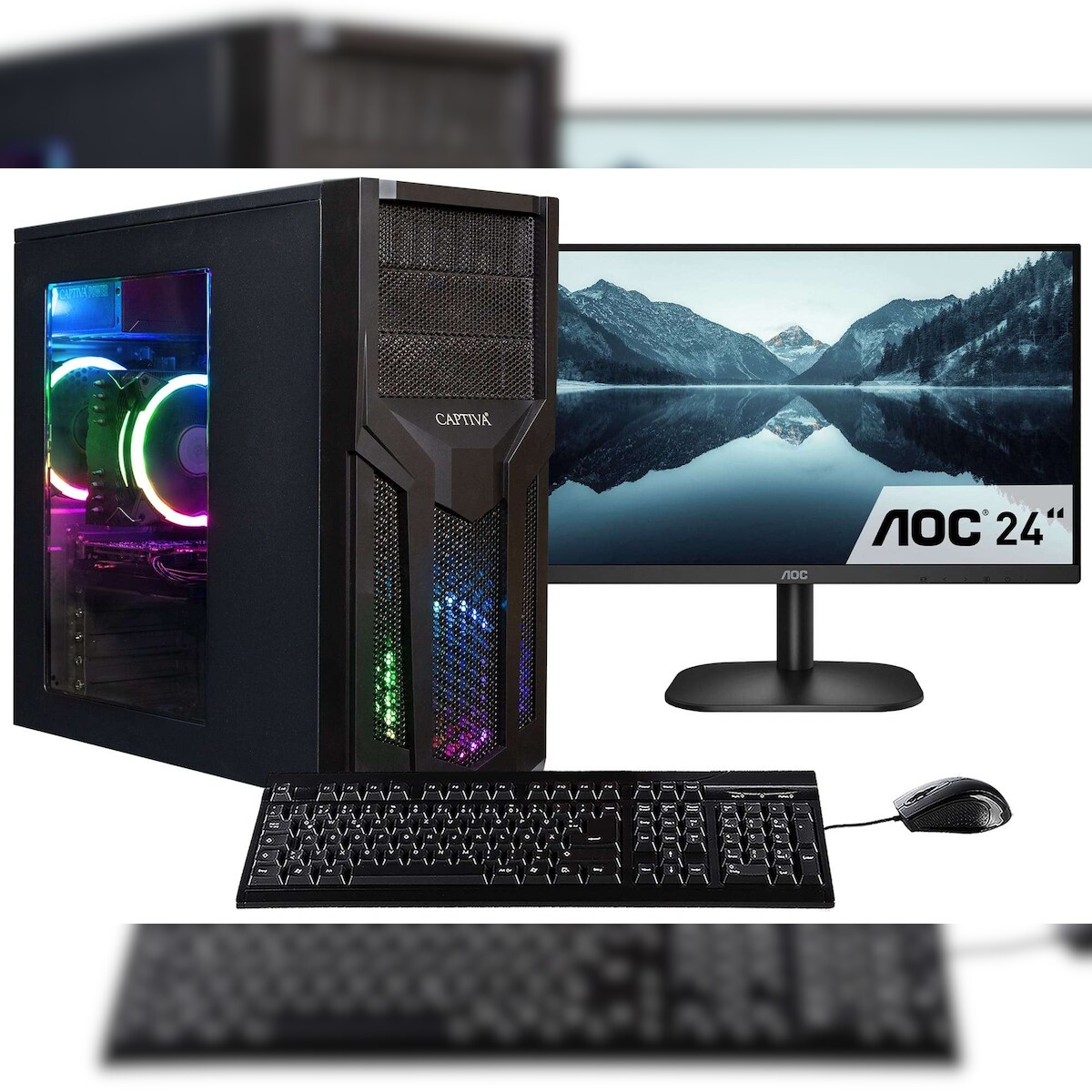 Captiva PC Power Starter R79-989 TFT Bundle (Ryzen 5 5600G/SSD 500GB/16GB/DVD-RW/WLAN/Windows 11 Home 64-bit)