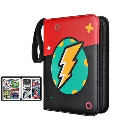 TEMU 400 Pocket Card Holder Album With 50 Detachable Sleeves, Suitable For Standard Size Cards Tcg Trading Card Binder Display Storage Collection Book Image