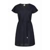 Tunikakleid LUHTA "Luhta Kleid GUNNARS", Damen, Gr. 34, EURO-Größen, blau (dunkel blau), 55% Leinen, 45% Baumwolle, Kleider