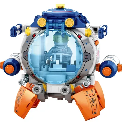 2025 Neue Kapselbausteine, Raketenpuzzle, Astronautenjunge, Puzzleteil, Spielzeugmodell, Geschenk Image