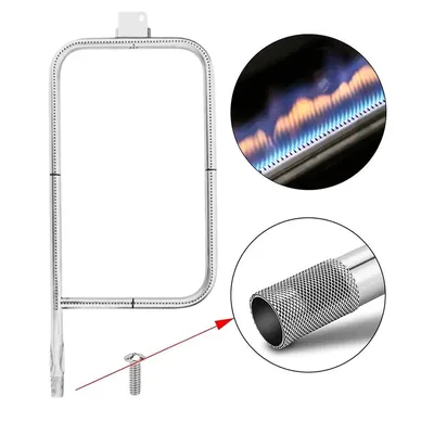 P-Typ Grill brenner rohr mit Schrauben Gas grill brenner rohr rostfrei Korrosions schutz für Weber q300/q320 q3000/q3200 Gas grill