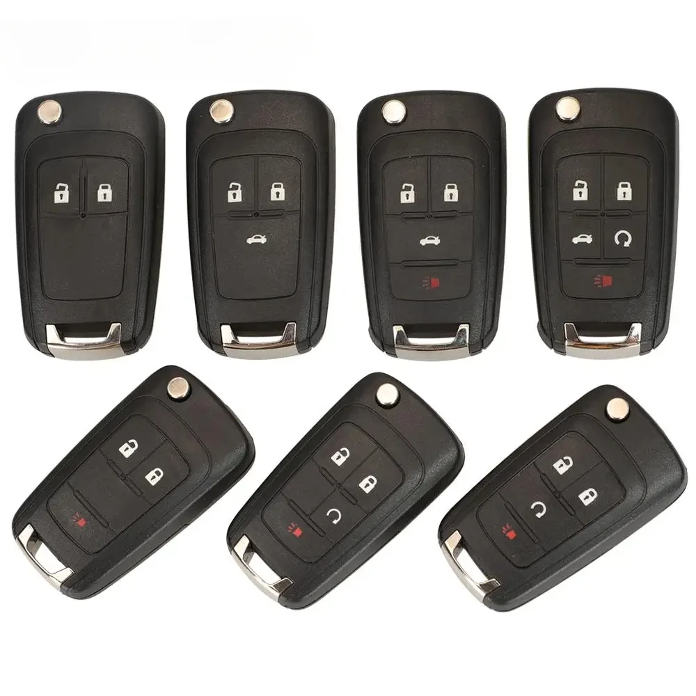 Jingyuqin Flip-Fernbedienungs-Autoschlüsselgehäuse für Chevrolet Cruze Cruze Lova Camaro Impala Fit Astra J Corsa E Insignia Zafira C2 3, 4 5BT Image