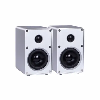 1 paar HIFI Bücherregal Lautsprecher Alle Aluminium Chassis Lautsprecher HIFI Passive Lautsprecher Für Verstärker Audio 3 zoll Zwei-weg HIFI Lautsprecher