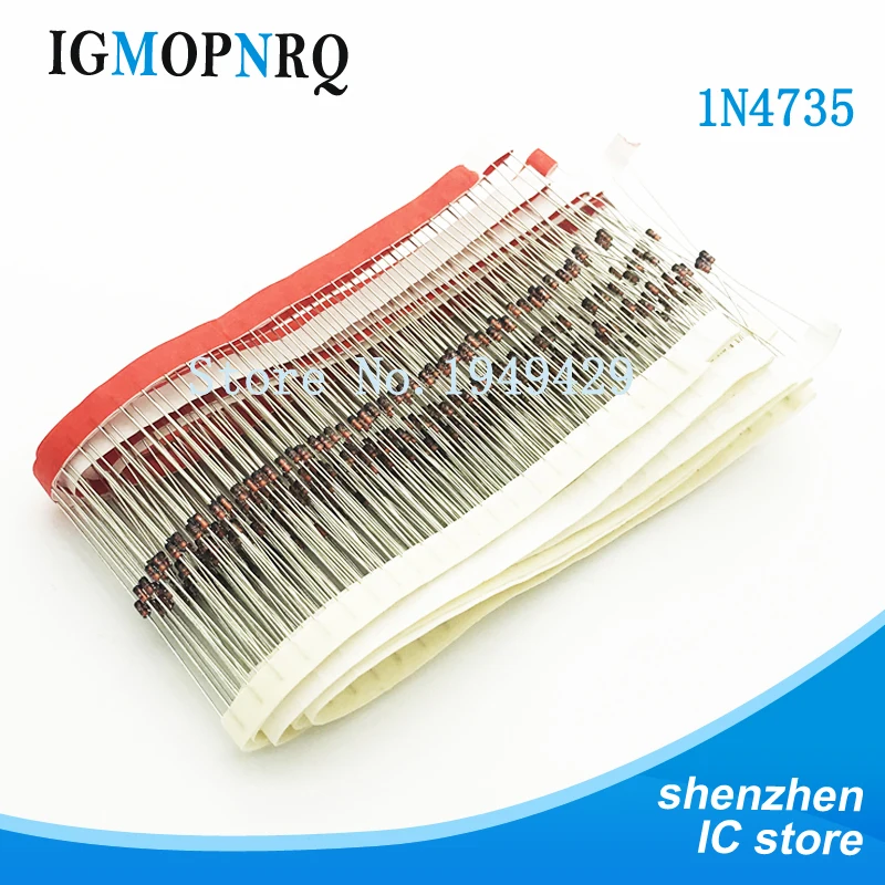 100pcs 1w 6,2 v 1 n4735a 1 n4735 do-41 Diode 6,2 v 1w Zener 5% neue schnelle Lieferung Image