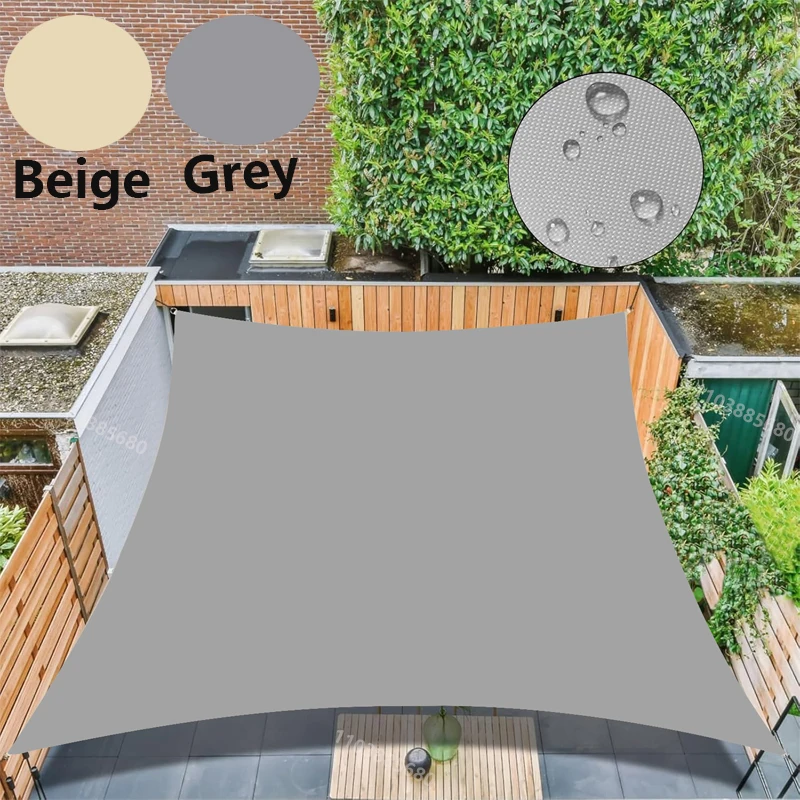 Wasserdichter Sonnenschutz, Sonnenschutz, Schutzhülle, Segeltuch, Camping-Sonnenschutz, großes Regen- und Schneeschuppen-Gartenterrasse im Freien