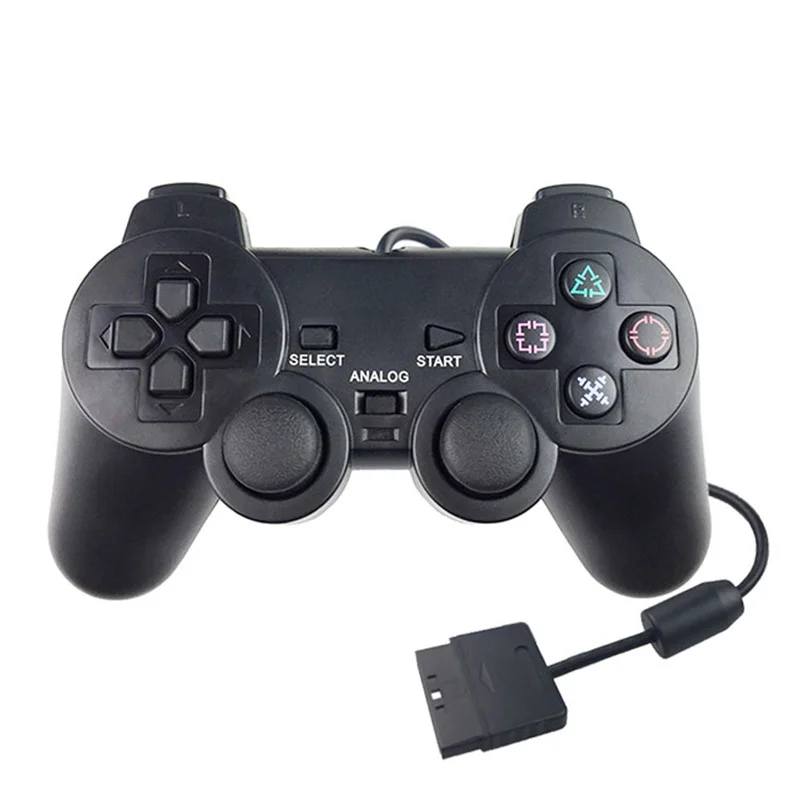 Kabel gebundenes Gamepad für Sony PS2-Controller für PS2/PS2-Joystick für Playstation 2 Vibrations schock Joypad kabel gebundene Steuerung Image