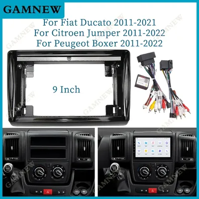 9 Inch Car Frame Fascia Adapter Canbus Android Radio Dash Fitting Panel Kit For Fiat Ducato Citroen
