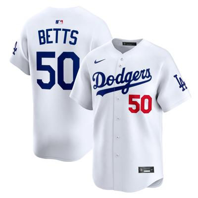 Los Angeles Dodgers Nike MLB Limited Heimtrikot – Weiß – Mookie Betts – Herren Image