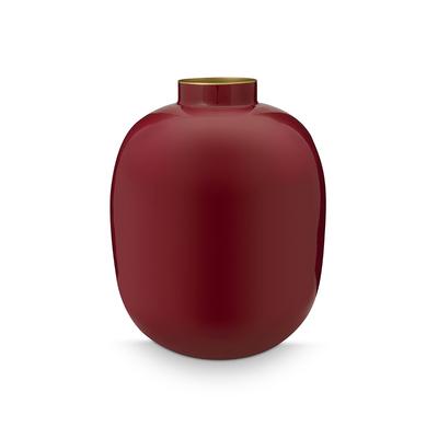 Dekovase PIP STUDIO "Vase", rot (dunkelrot), B:25cm H:31cm T:25cm Ø:25cm, Metall, Vasen Image