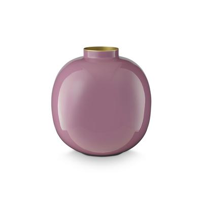 Dekovase PIP STUDIO "Vase", lila, B:23cm H:23cm T:23cm Ø:23cm, Metall, Vasen