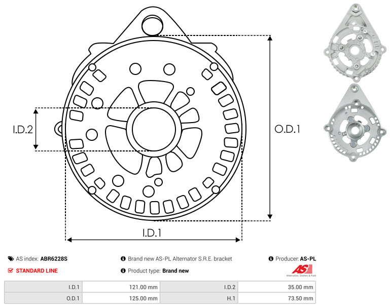 AS-PL Universal 125,00mm ABR6228S Image