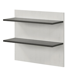 Furn.Design Wandpaneel in weiß Pinie und anthrazit Landhaus Wandboard 60 x 54 cm Stove Image