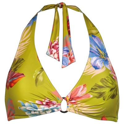 Lidea - Women's Botanic Burst Bikini Top Neck Halter - Bikini-Top Gr 38 - Cup: C bunt