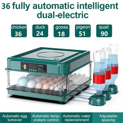 TEMU 24/36 Eggs Incubator With Drawer Type Eggincubator With Automatic Water Waterbed Replenishment And Temperature Control Image