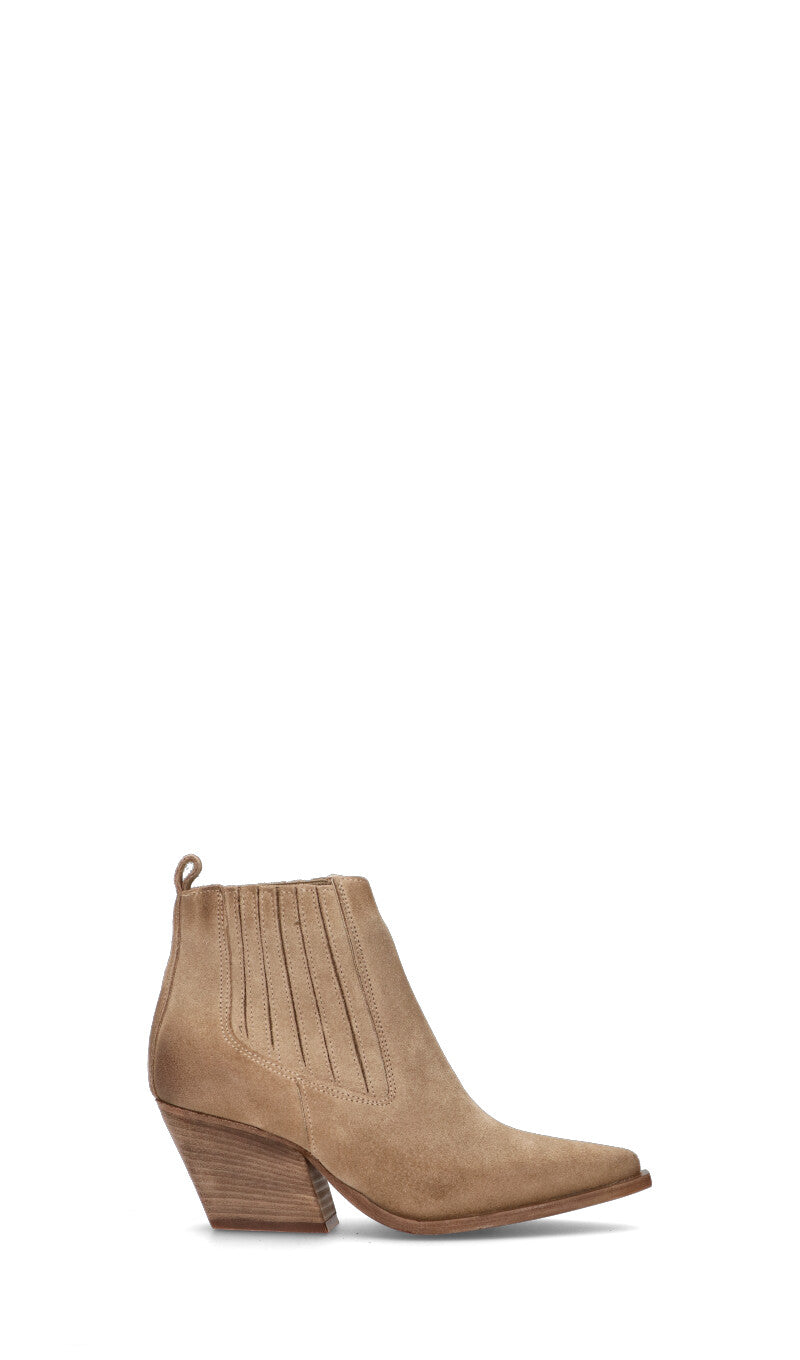 RABARBARO Tronchetto donna taupe in suede