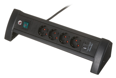 Brennenstuhl Prem. Off. Line 4-Way USB 1.8m