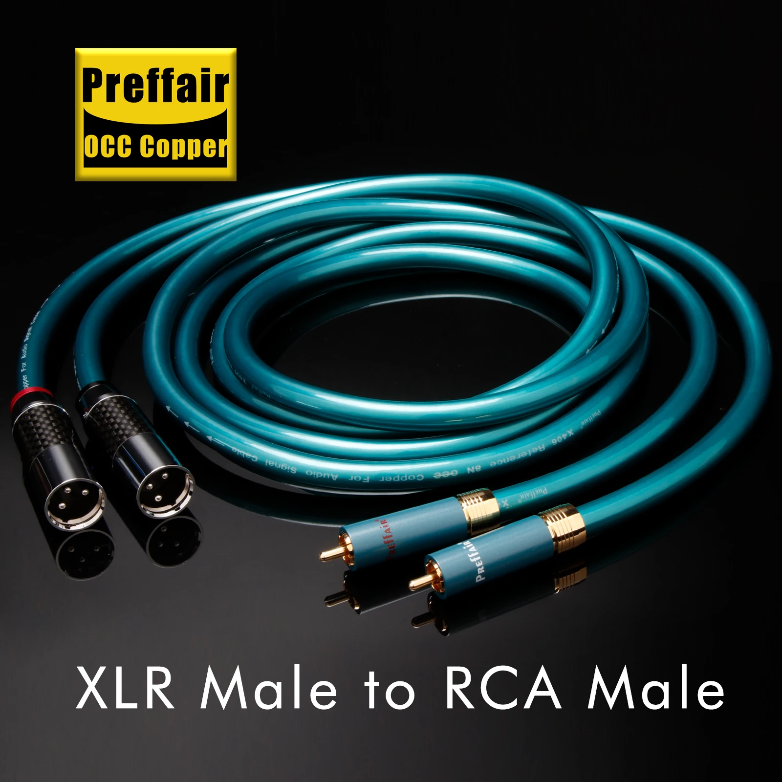 1 Paar Ortofon Hifi XLR Buchse zu RCA Stecker Kabel hochreines Occ Hifi 2 RCA zu 2 XLR Kabel Image