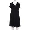 Eddie Bauer Damen Kleid, Gr. 44, schwarz, Elasthan, Synthetik