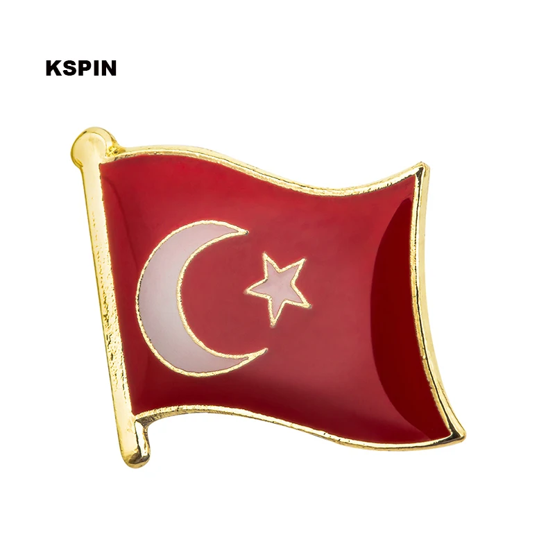 Türkei Flagge Abzeichen Symbol Pin Metall Abzeichen dekorative Brosche Pins für Kleidung Brosche Schmuck Image