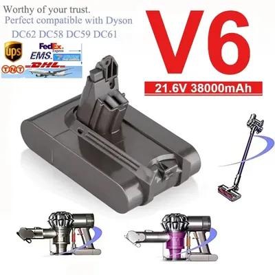 Für Dyson V6 100% Original 21,6 V 38000 mAh Li-Ion Akku DC58 DC59 DC62 DC74 SV09 SV07 SV03 965874 -02 Akku für Staubsauger L30 Image