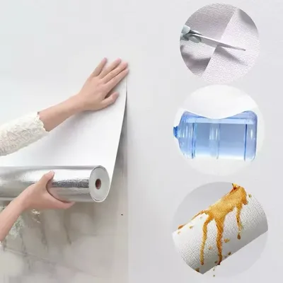 3D-Wandaufkleber aus selbstklebendem Leinen zum Abziehen und Aufkleben, Tapetenpaneele, feuchtigkeitsbeständig, wasserdicht, für Wohnzimmer, Heimdekoration Image