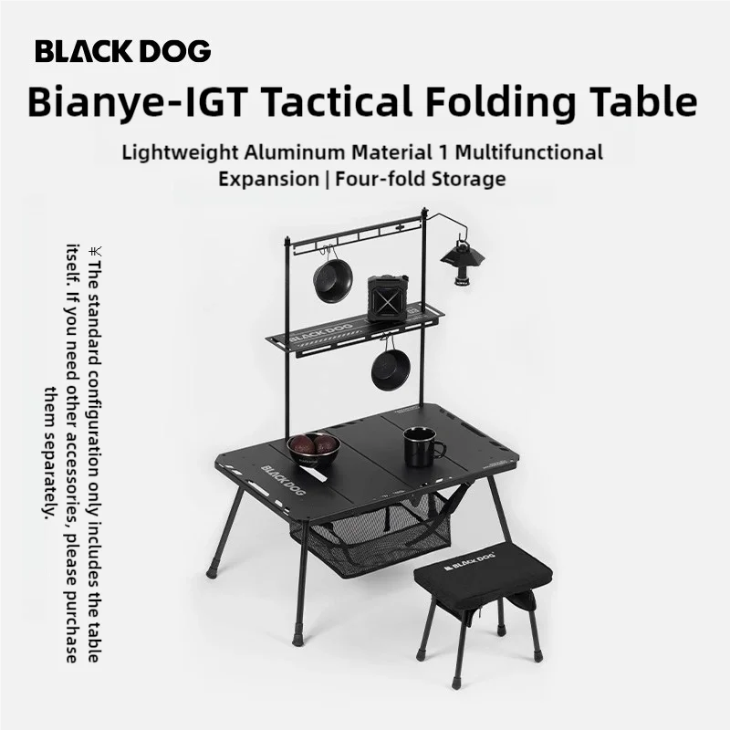 BlackDog Outdoor-Klapptisch, Campingtische und Stühle, Ausrüstung, IGT-Tisch, tragbarer Campingtisch aus Aluminiumlegierung