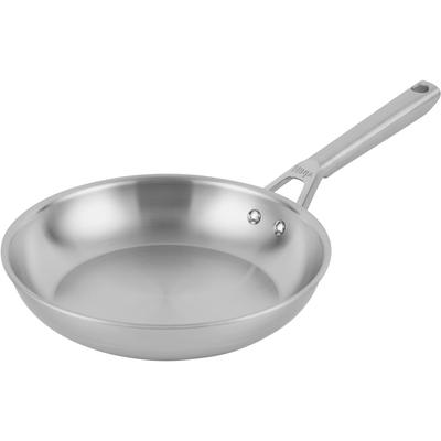 Bratpfanne NINJA "Ninja EverClad Edelstahl-Pfanne C900DE", silber (edelstahlfarben), H:8,6cm L:47,5cm Ø:26cm, Pfannen, Entwickelt für den Einsatz unter schwierigsten Kochbedingungen Image
