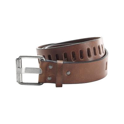 Ledergürtel JAN VANDERSTORM "Gürtel OLTE", Damen, Gr. 125, braun (cognac), Obermaterial: 100% Rindsleder Leather cow., unifarben, casual, Gürtel Image