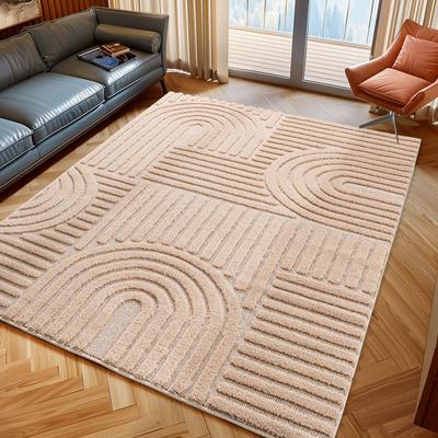 Teppich AYYILDIZ TEPPICHE "ART 1121", rosa, B:160cm H:8mm L:230cm, Polypropylen, Teppiche, Läufer, 3D Hoch-Tief-Effekt, weicher Hochflor, pflegeleicht Image