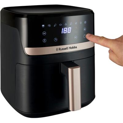 RUSSELL HOBBS Heissluftfritteuse "27620-56 SatisFry, 5L", schwarz, B:28cm H:30,5cm T:36,1cm, Fritteusen, Airfryer–wenig oder kein Öl erforderlich, 9 Programme, 5,5 L