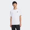 T-Shirt ADIDAS SPORTSWEAR "M L SLIDE TEE", Herren, Gr. M, weiß, Obermaterial: 100% Baumwolle, sportlich, Shirts, mit adidas Badeschlappen-Grafik, weiche Baumwolle
