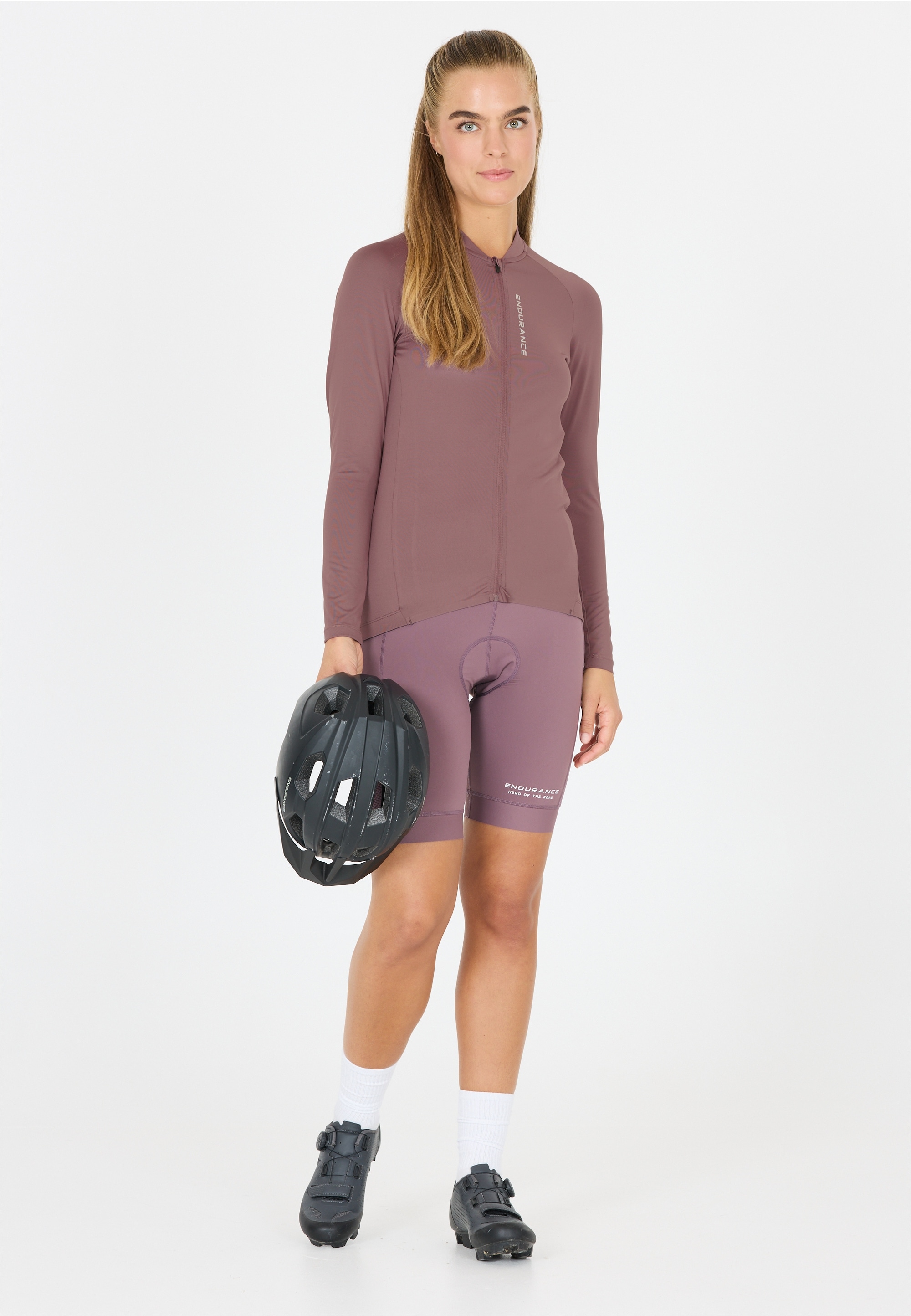 Funktionsshirt ENDURANCE "Paxton", Damen, Gr. 42, rosa (altrosa), 90% Polyester, 10% Elasthan, unifarben, normal, ohne Ausschnitt, Shirts, mit durchgehendem Reißverschluss Image