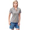 Poloshirt "Poloshirt", Damen, Gr. 40, grau (grau, melange), 90% Baumwolle, 5% Viskose, 5% Elasthan, B.C. BEST CONNECTIONS BY HEINE, unifarben, Kurzarm, Shirts