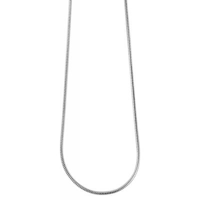 Kette ohne Anhänger ADELIA´S "Neuheit 2025 - Damen Edelstahl Schlangenkette Halskette" Gr. 50, silber, Halsketten, Damen, 50, Edelstahl Image