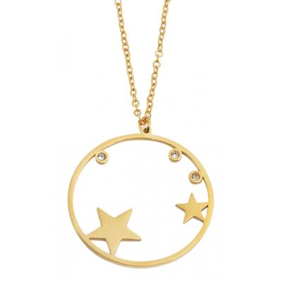 Kette mit Anhänger ADELIA´S, gold, stern, Halsketten, Damen, unbekannt, Edelstahl Image