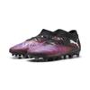 Fußballschuh PUMA "FUTURE 8 PRO FG/AG Fußballschuhe Jugendliche", Kinder, Gr. 37, schwarz, weiß glowing rot, Obermaterial: Textil, Synthetik; Futter: Textil, Synthetik; Innensohle: Textil; Laufsohle: Synthetik, Schuhe