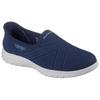 Slip-On Sneaker SKECHERS "ON-THE-GO FLEX-EXCELLENCY", Damen, Gr. 40, blau (navy), Textil, casual, Schuhe, Slipper, Schlupfschuh mit Memory Foam und Slip-ins Technologie