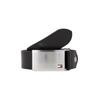 Koppelgürtel TOMMY HILFIGER "Plaque Belt 3,5 cm", Damen, Gr. 80, schwarz, Leder, unifarben, Basic,casual,elegant,festlich,klassisch,modisch,sportlich, Gürtel, individuell verstellbare Schnalle