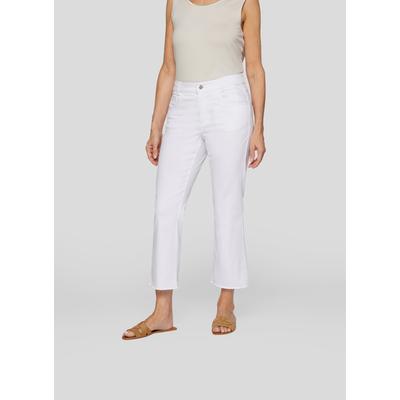 Jerseyhose RABE "Hose", Damen, Gr. 44, Normalgrößen, weiß, 88%Baumwolle 10%Polyester 2%Elastan, unifarben, feminin, lässig geschnitten, Hosen Image