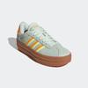 Sneaker ADIDAS SPORTSWEAR, Gr. 40, linen grün, crew orange, hi, res gelb, Leder, Synthetik, sportlich, Schuhe, Design auf den Spuren des adidas Gazelle Bold