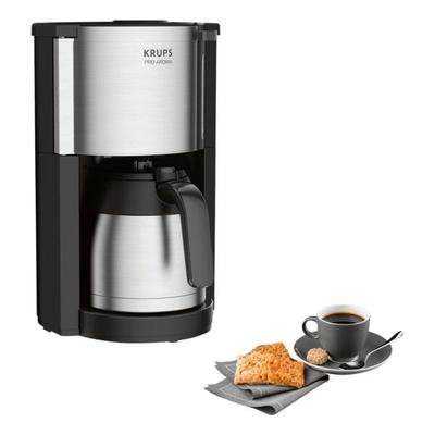 Krups Thermo-Filterkaffeemaschine »Pro Aroma« 1.25 L silber, 28.8x36.2x21.7 cm