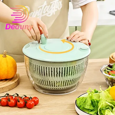 DEOUNY Multi functional vegetable salad dehydrator, vegetable slicer, household fruit cucumber and