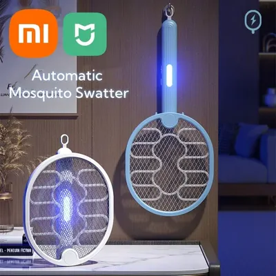 Xiaomi Household Electric Mosquito Swatter Mosquito Killing Lamp Folding Led Light Electric Shock