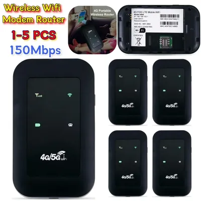 Portable WiFi Repeater 4/5G LTE Router Signal Amplifier Network Expander Adaptor 150Mbps SIM Card