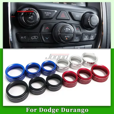 For Durango SRT R/T Citadel 2014-2020 Car Interior Central Console Air Conditioner AC Switch Knob Button Cover Trim Accessories